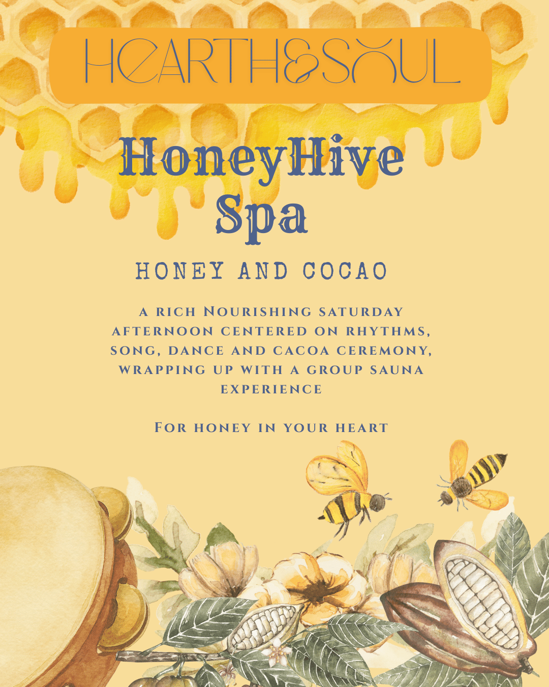 A Saturday afternoon that is Sweet and Rich. Like Honey and Chocolate. Without Sauna