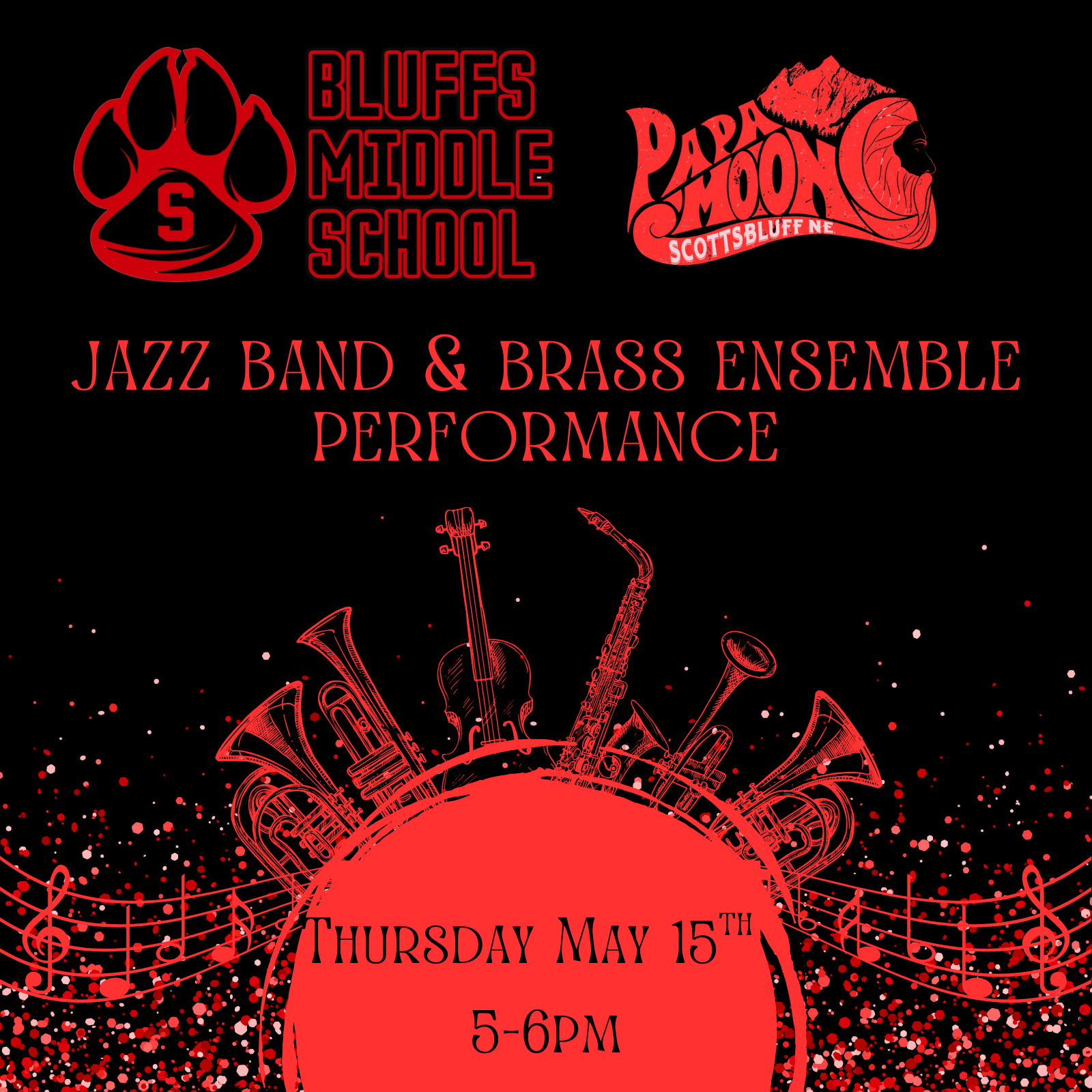 Bluff Middle School Jazz Band and Brass Ensemble