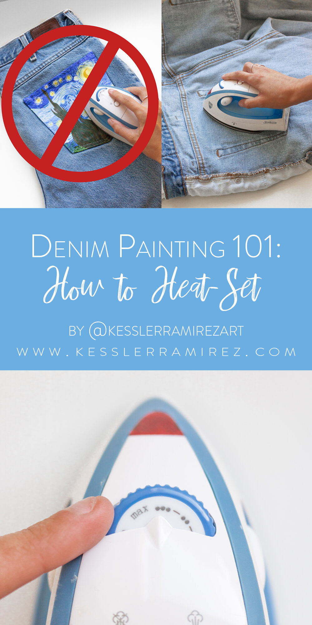 How to Heat Set Fabric Paint. Iron the Painted Fabric to Make the