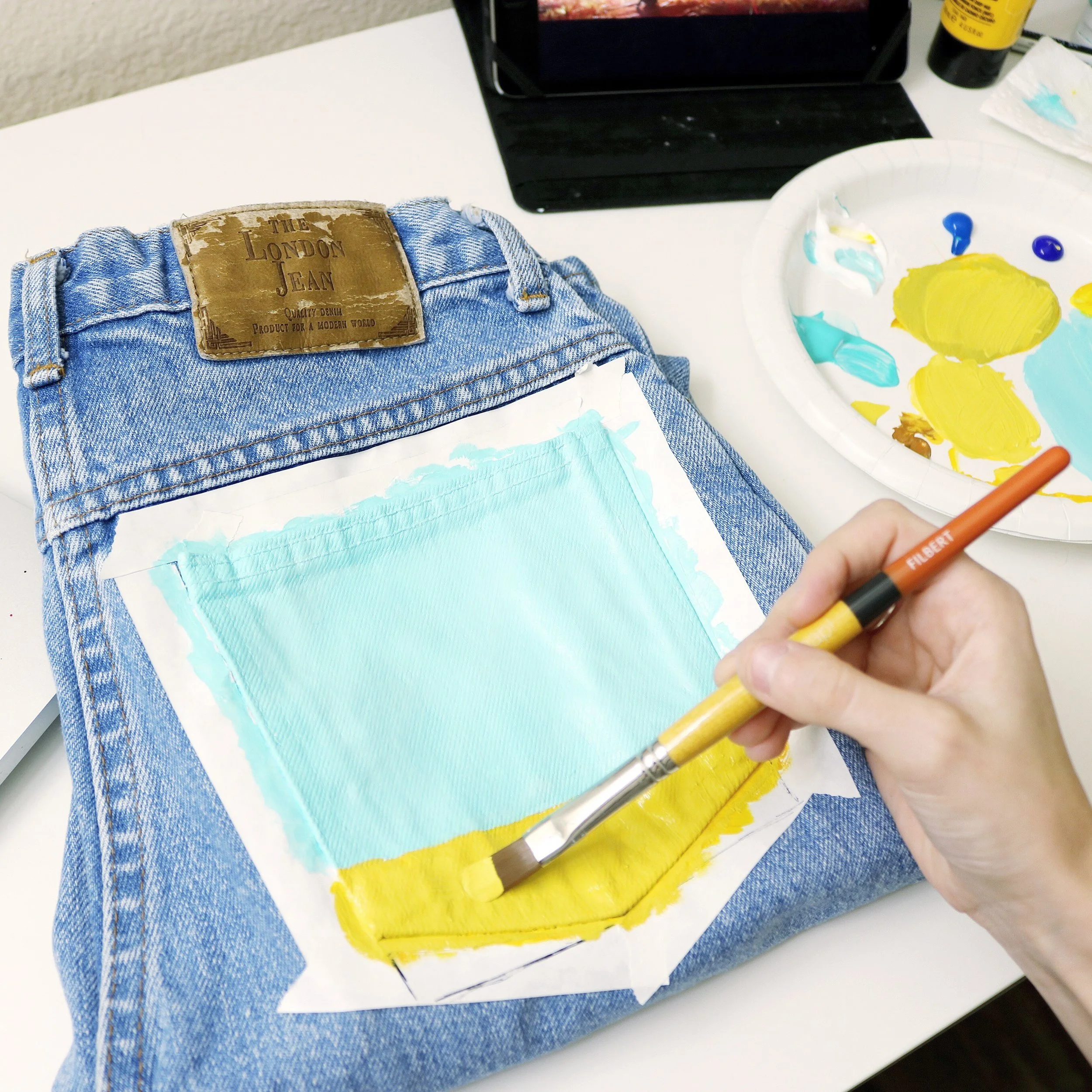 How To Paint on Jeans (5 Steps With Photos) — Kessler Elsewhere