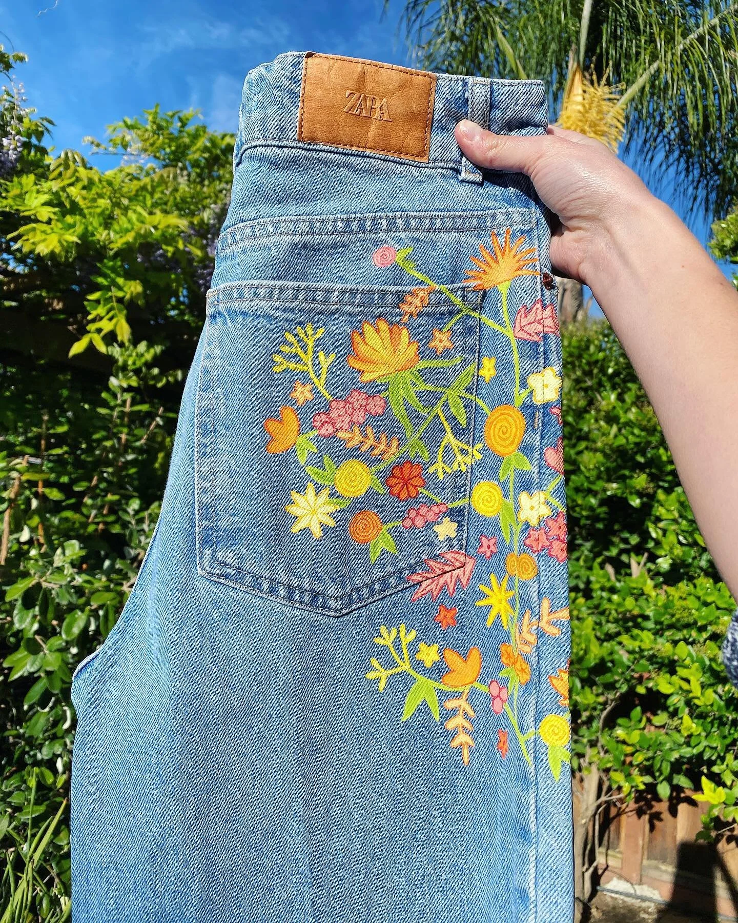 Denim Painting 101 How to Use Fabric Medium — Kessler Elsewhere
