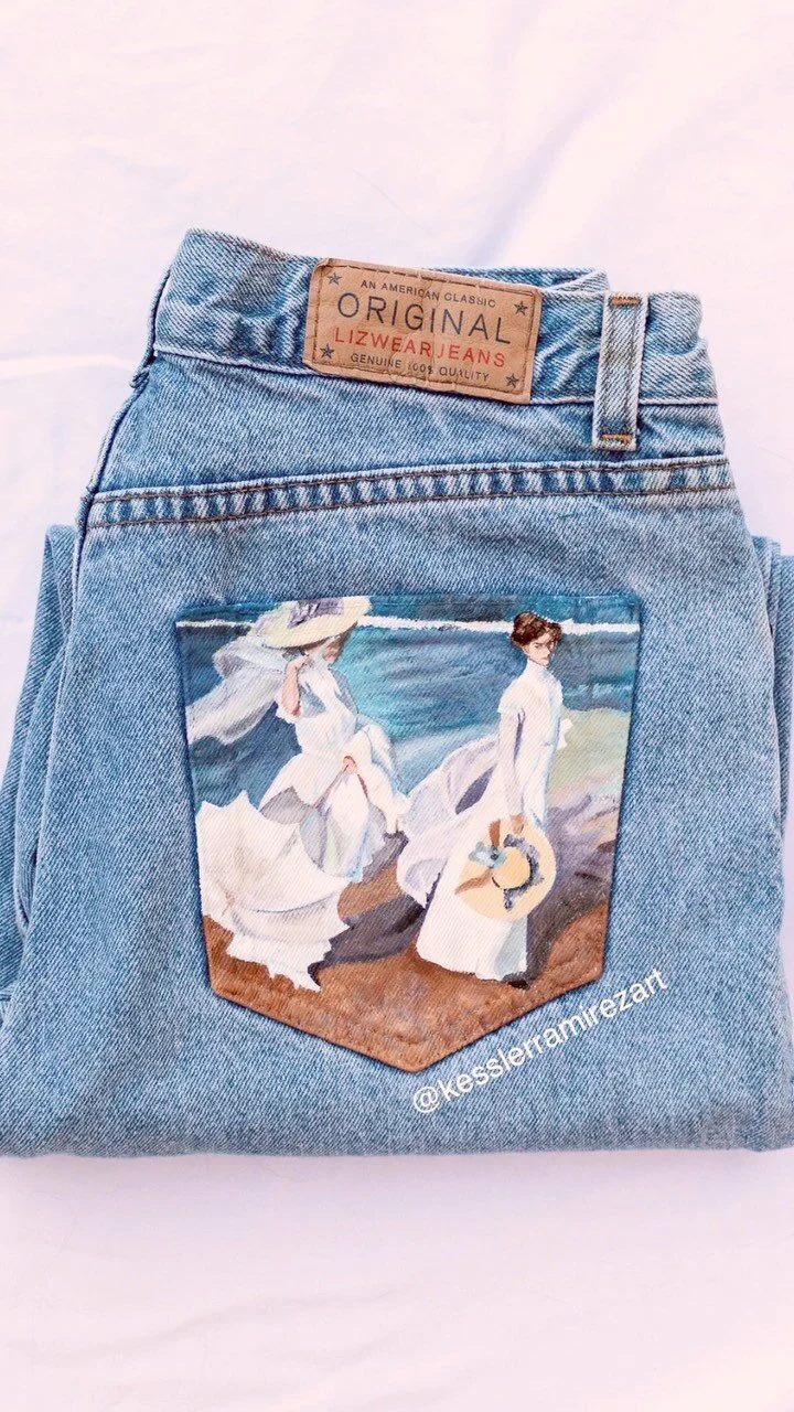 How To Paint on Jeans (5 Steps With Photos) — Kessler Elsewhere