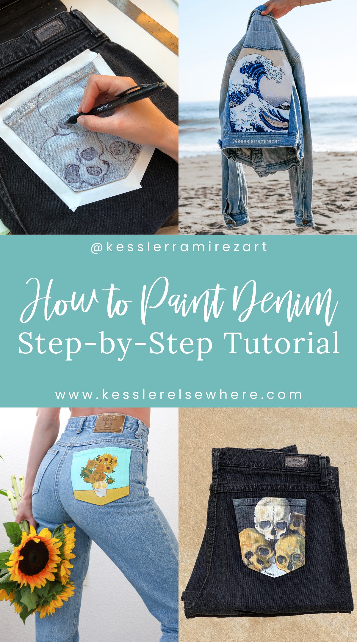 How to Paint Denim Jeans and Jackets — Kessler Elsewhere