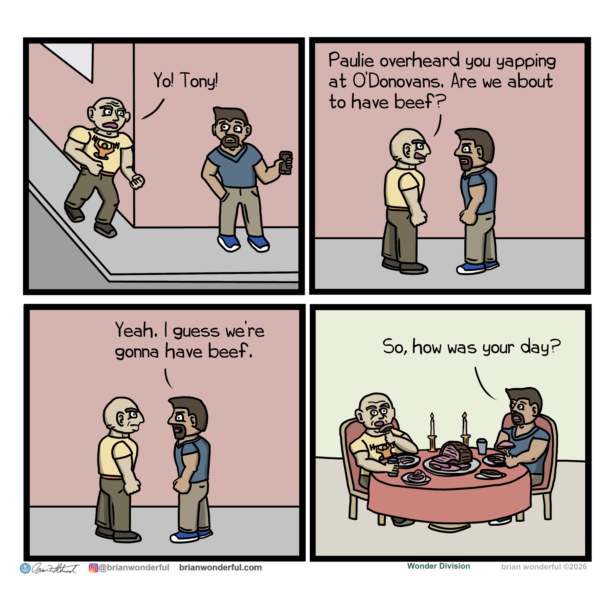 Having Beef