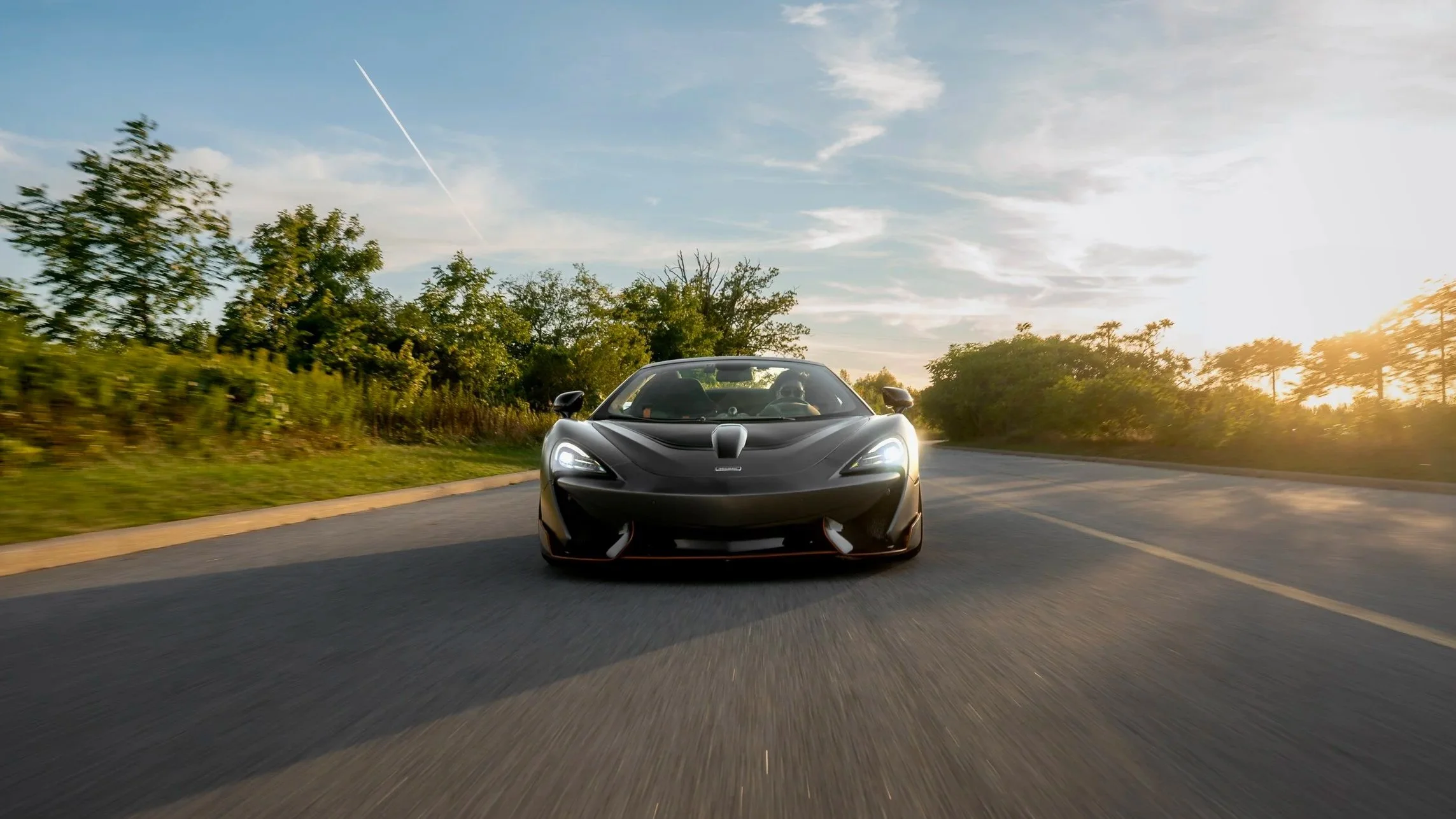 Action photos of McLaren