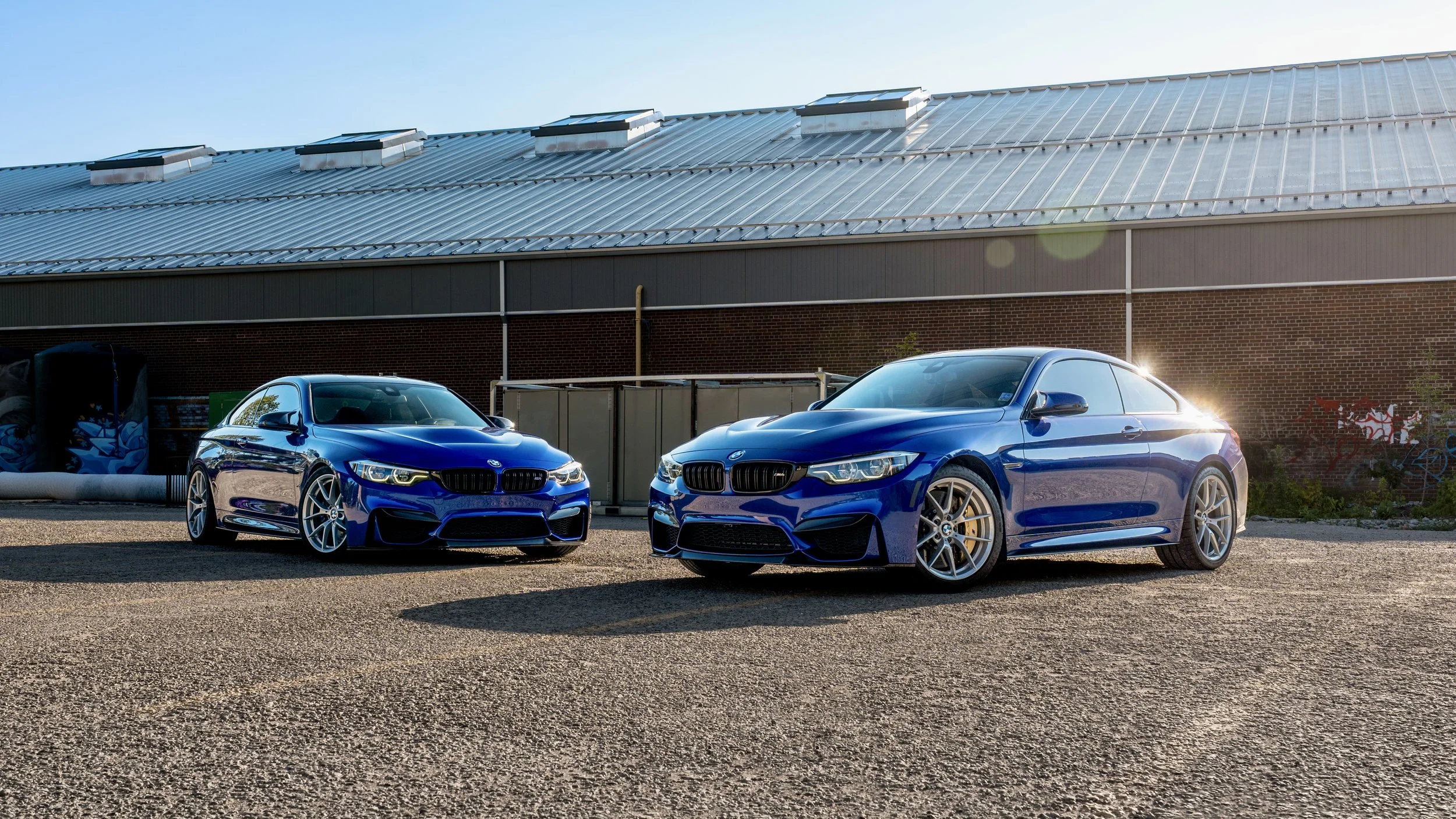 Photo of two F80 BMW M4CS