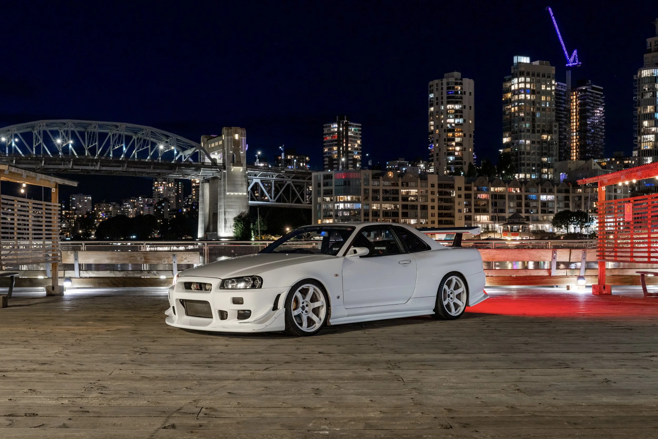 Nissan R34 GT-R Nighttime Photography