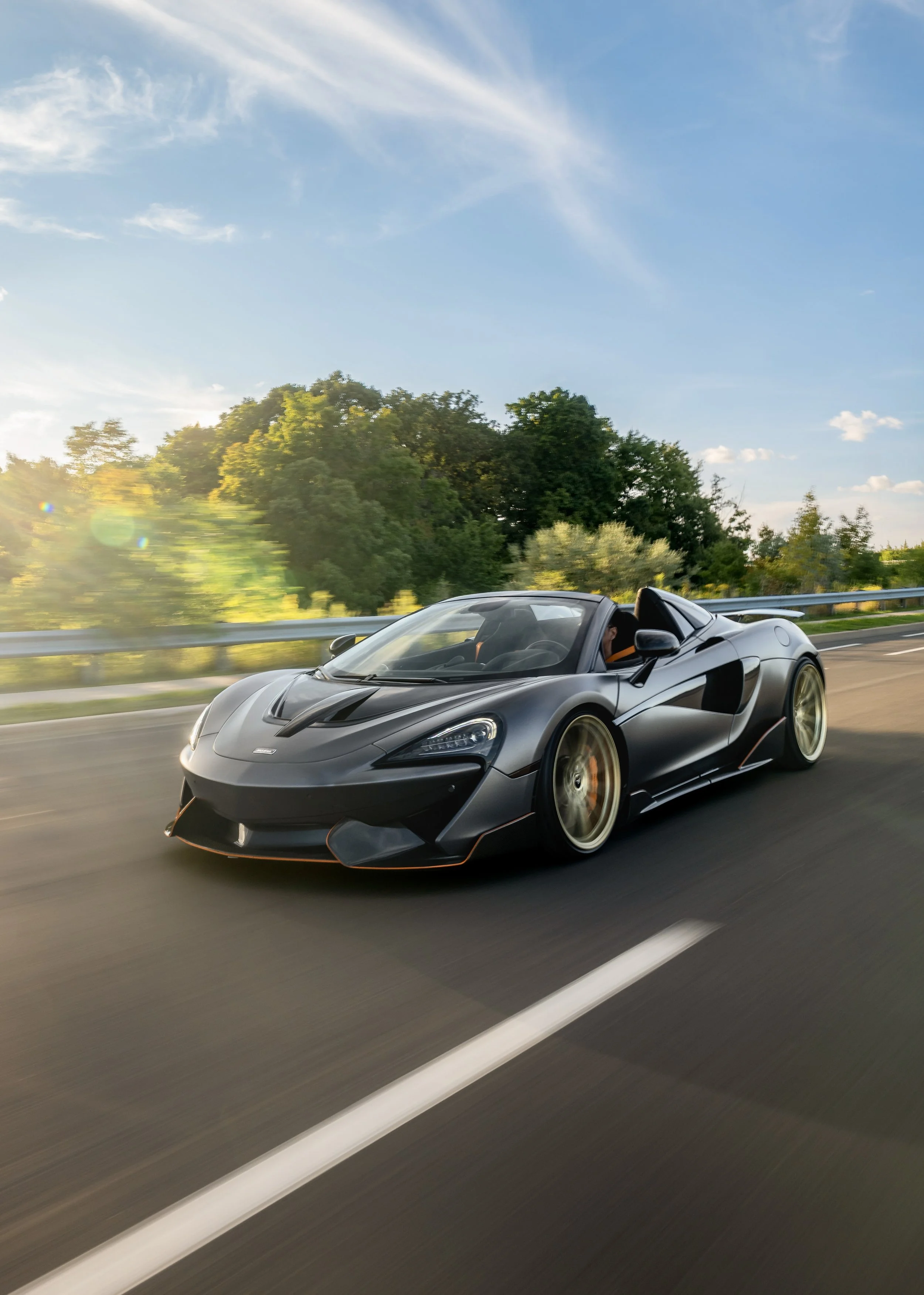 Sunset pictures of McLaren