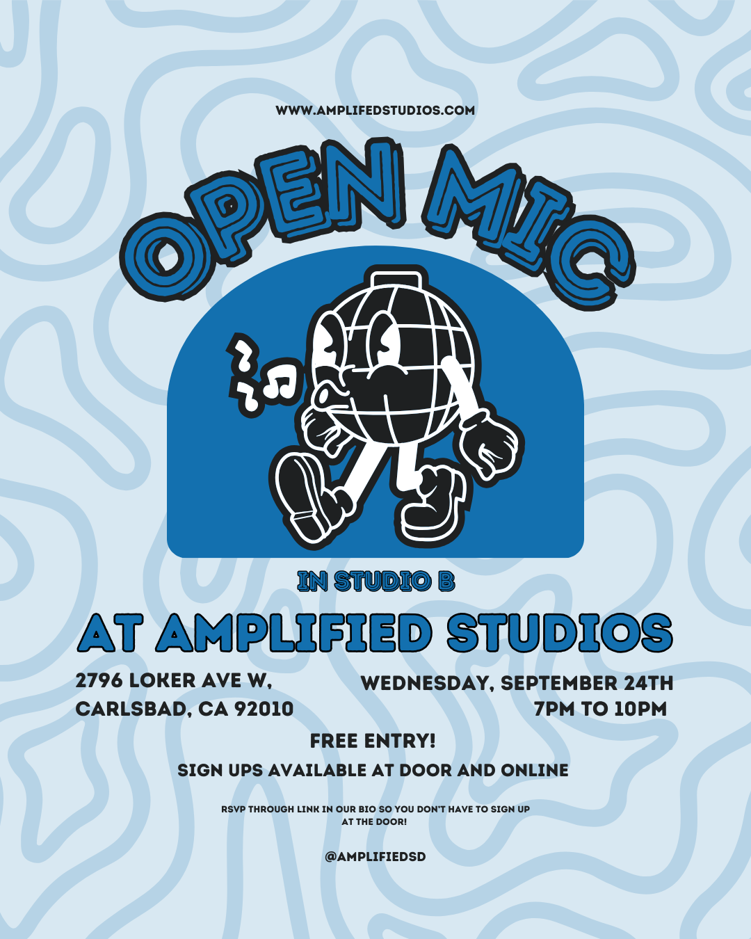 Amplified Studios September 2025 Open Mic