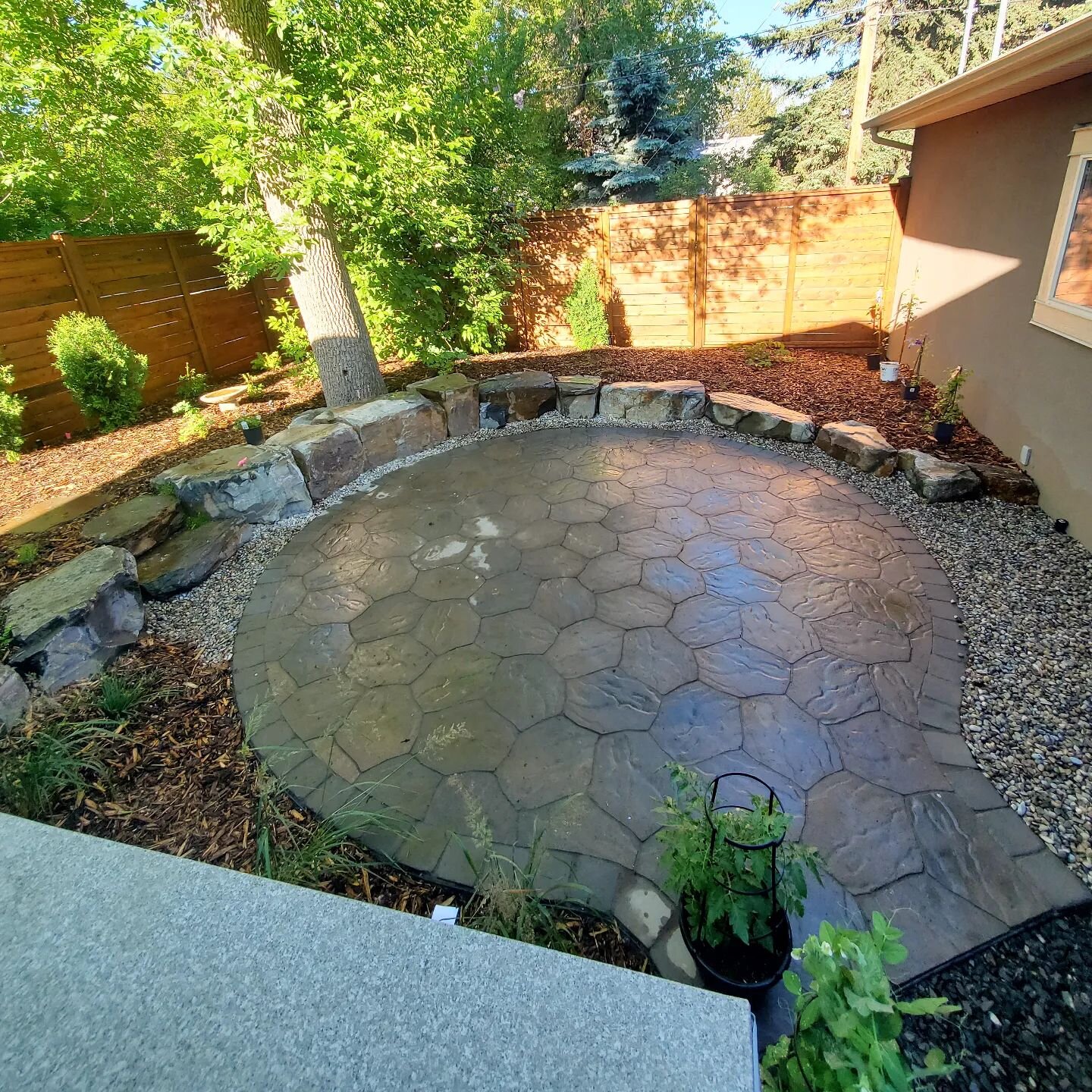 We love building sunken Patios!