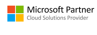 Microsoft Partner logo with a four-color square and text indicating a cloud solutions provider