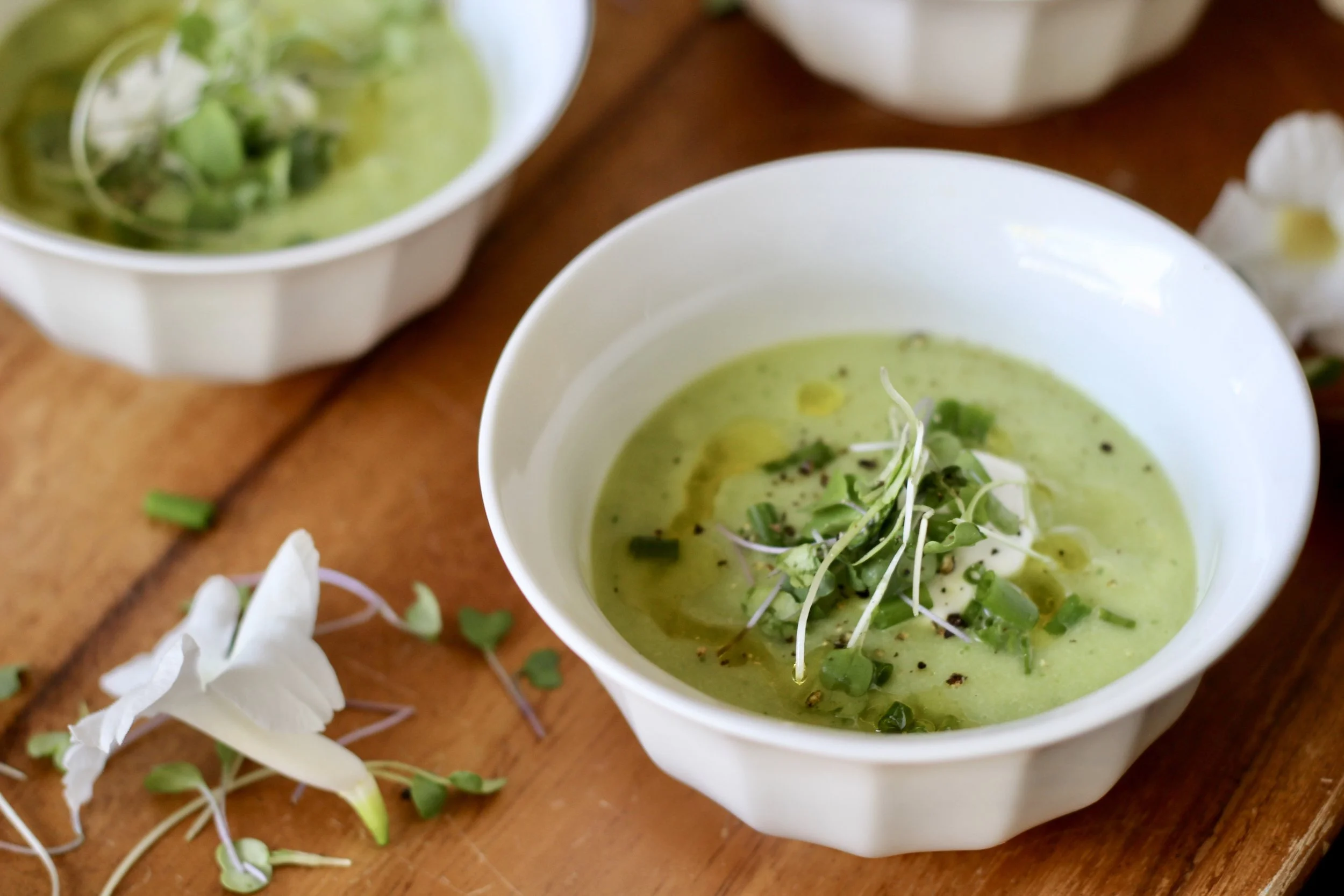 Honeydew Cucumber Gazpacho