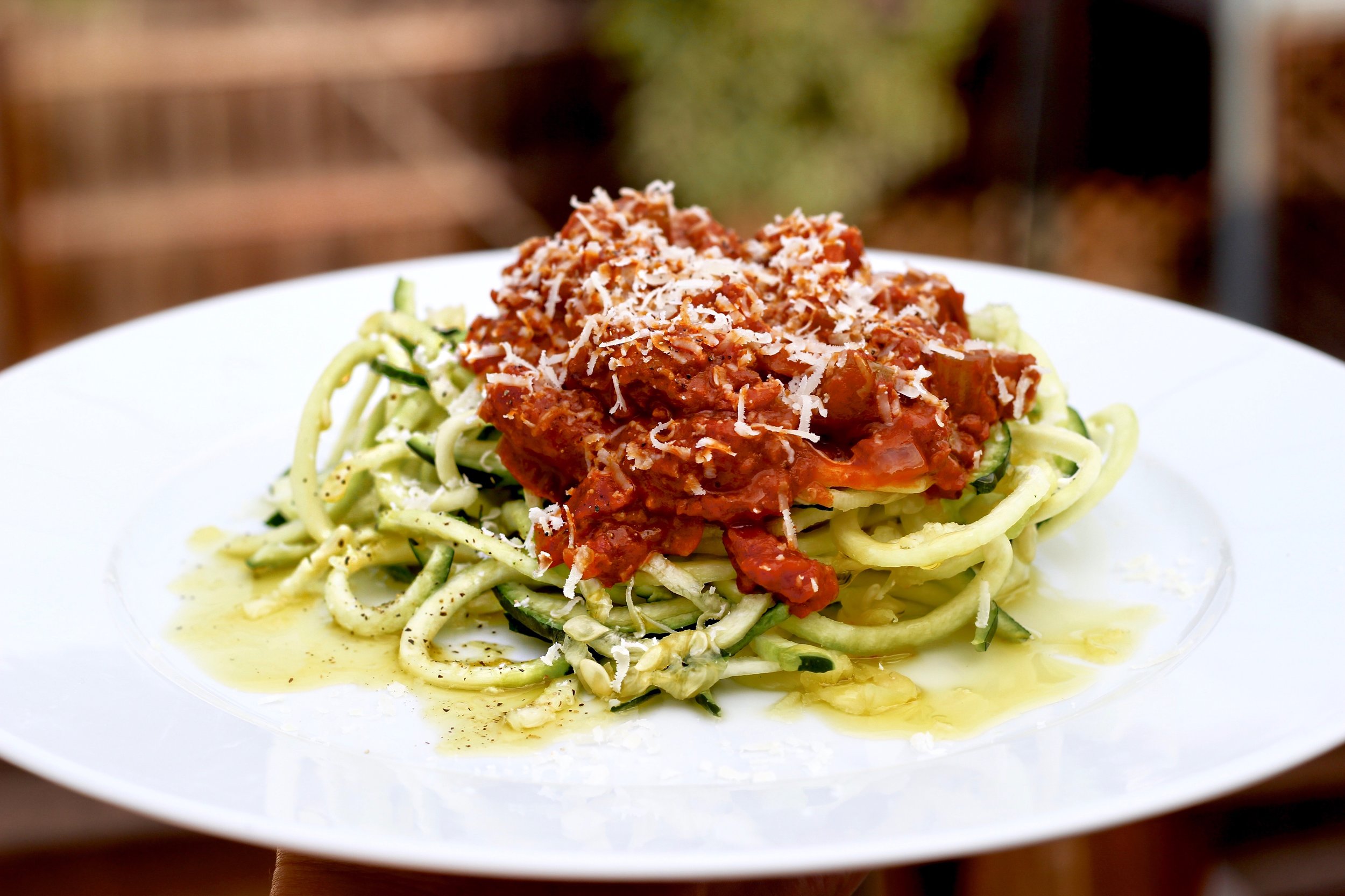 Vegetarian Bolognese with Zoodles