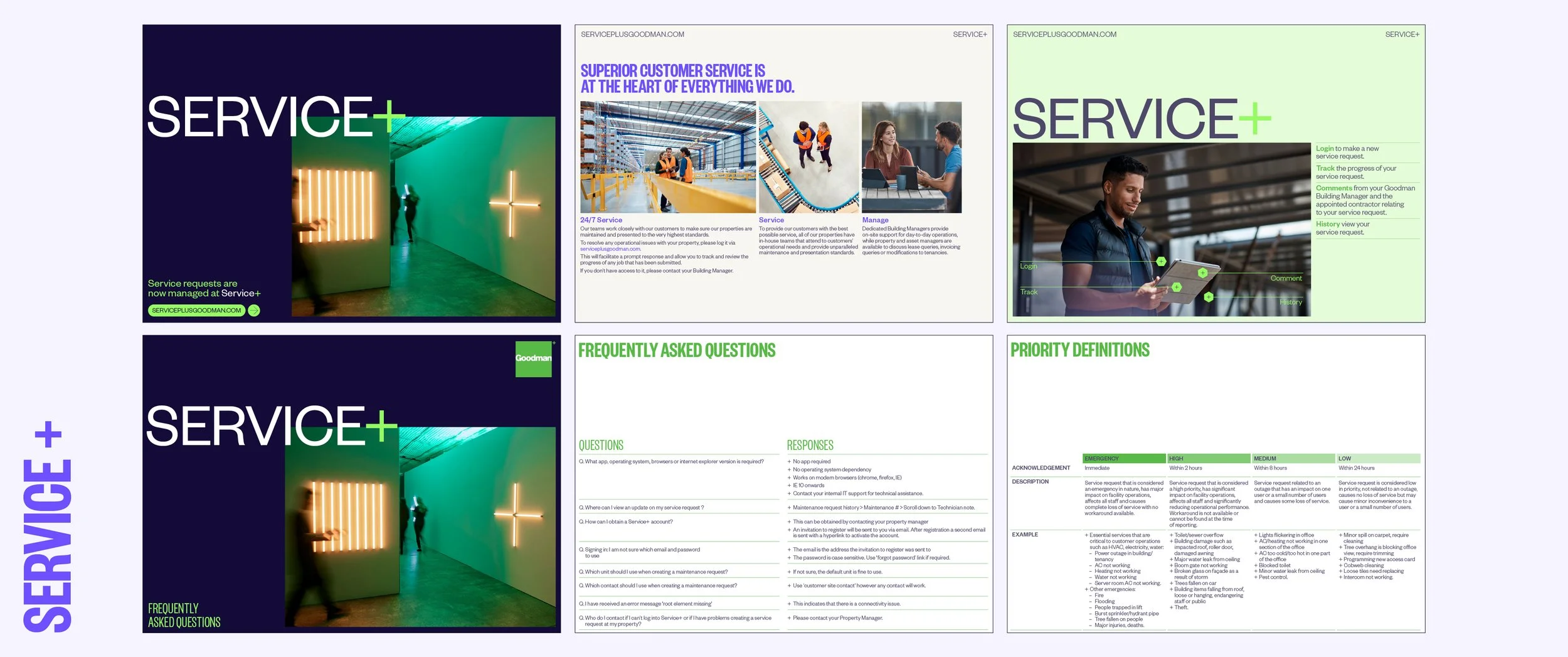 I refreshed the Service+ handbook using updated brand colours and new layouts aiming to create a simple, easy-to-use document.