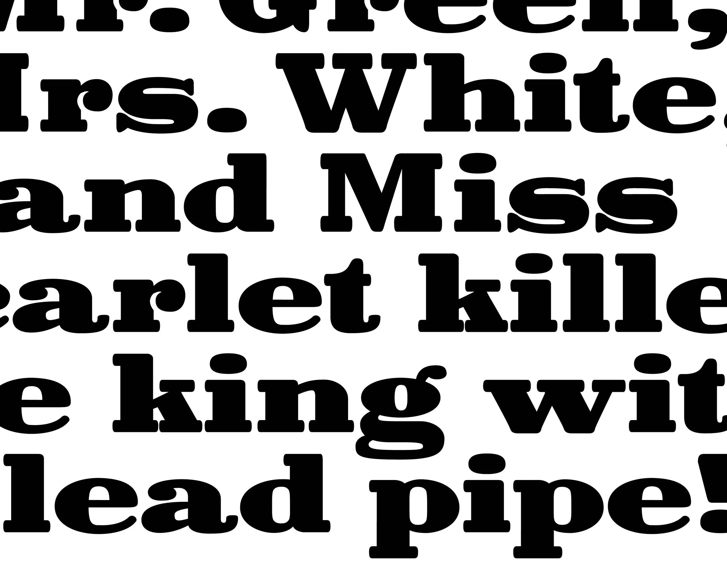 Fatter Face Typeface