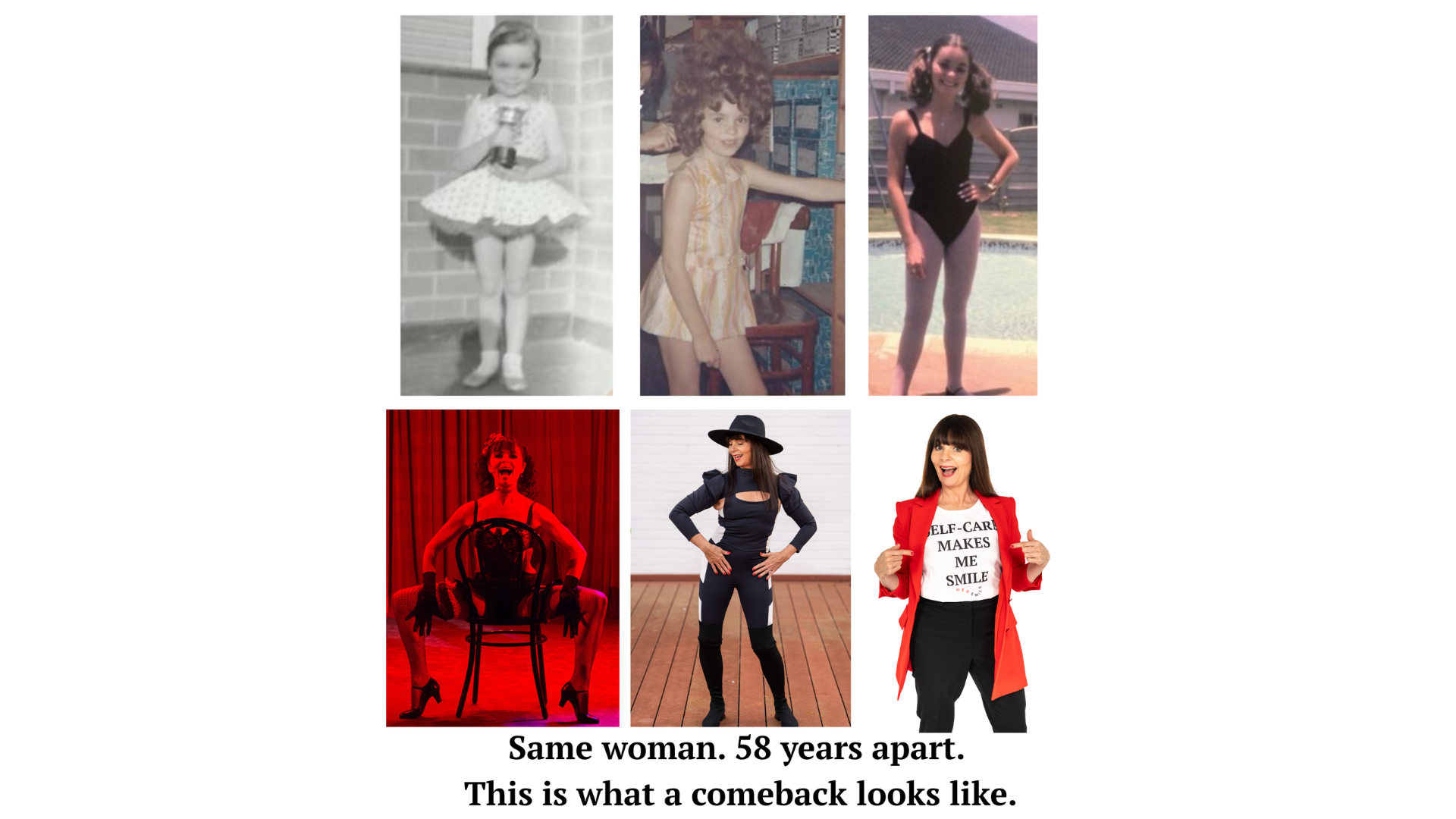 Same woman. 58 years apart. This is what a comeback looks like.