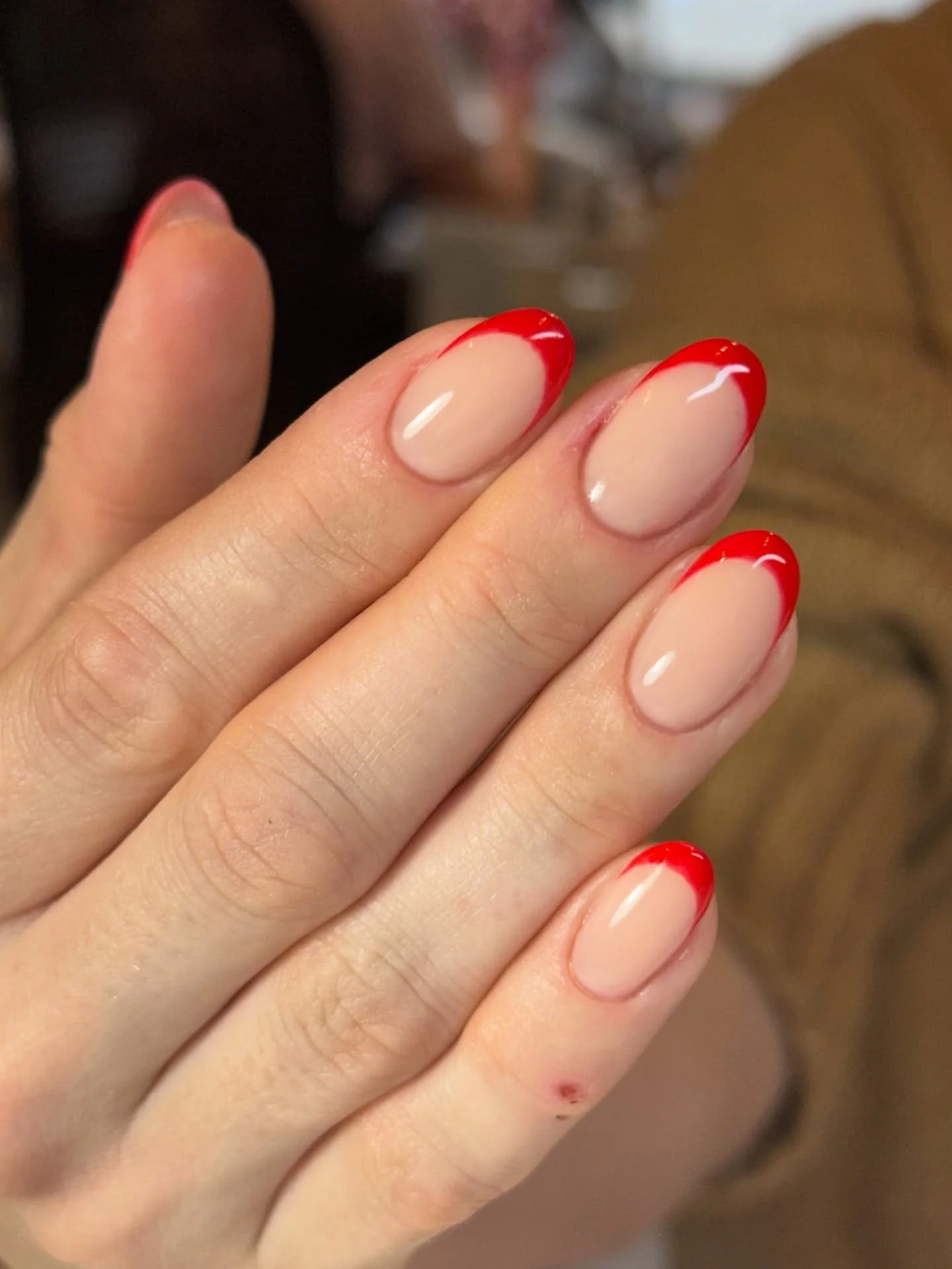 Classic French but make it moody with some color ❣️💋🌹 done by Gulnar 
&bull;
#russianmanicuredenver #russianmanicurecolorado #denvernails #denvernailsalon #denvernailtech