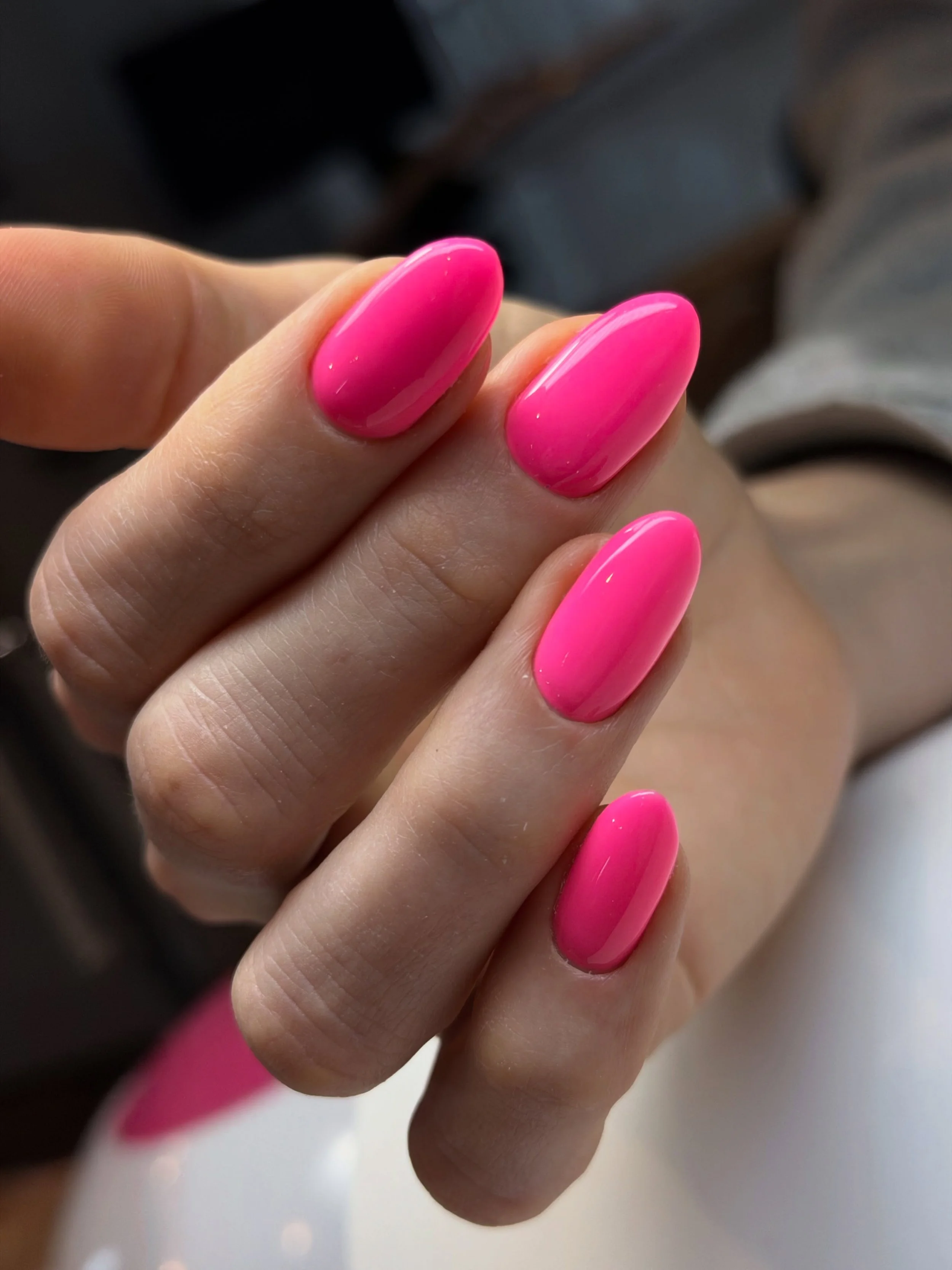 Adding some vibrancy to your feed with this electric pink mani ⚡️🦩💕🌸🌷🎀 done by Mila 
&bull;
#denvernailsalon #russianmanicuredenver #denvernailartist #denvernailtech #pinkmanicure