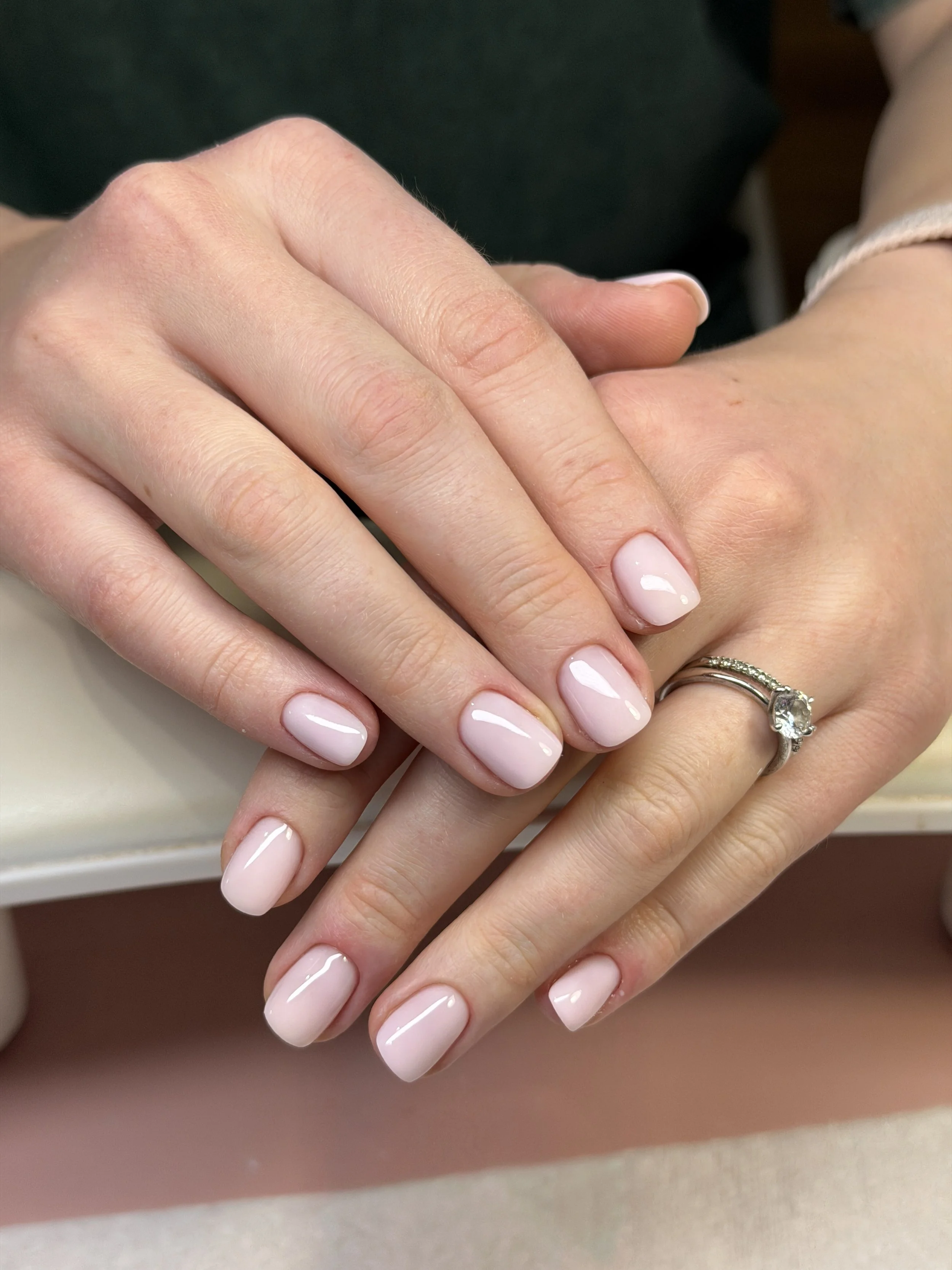Beautiful hard gel manicure in Denver