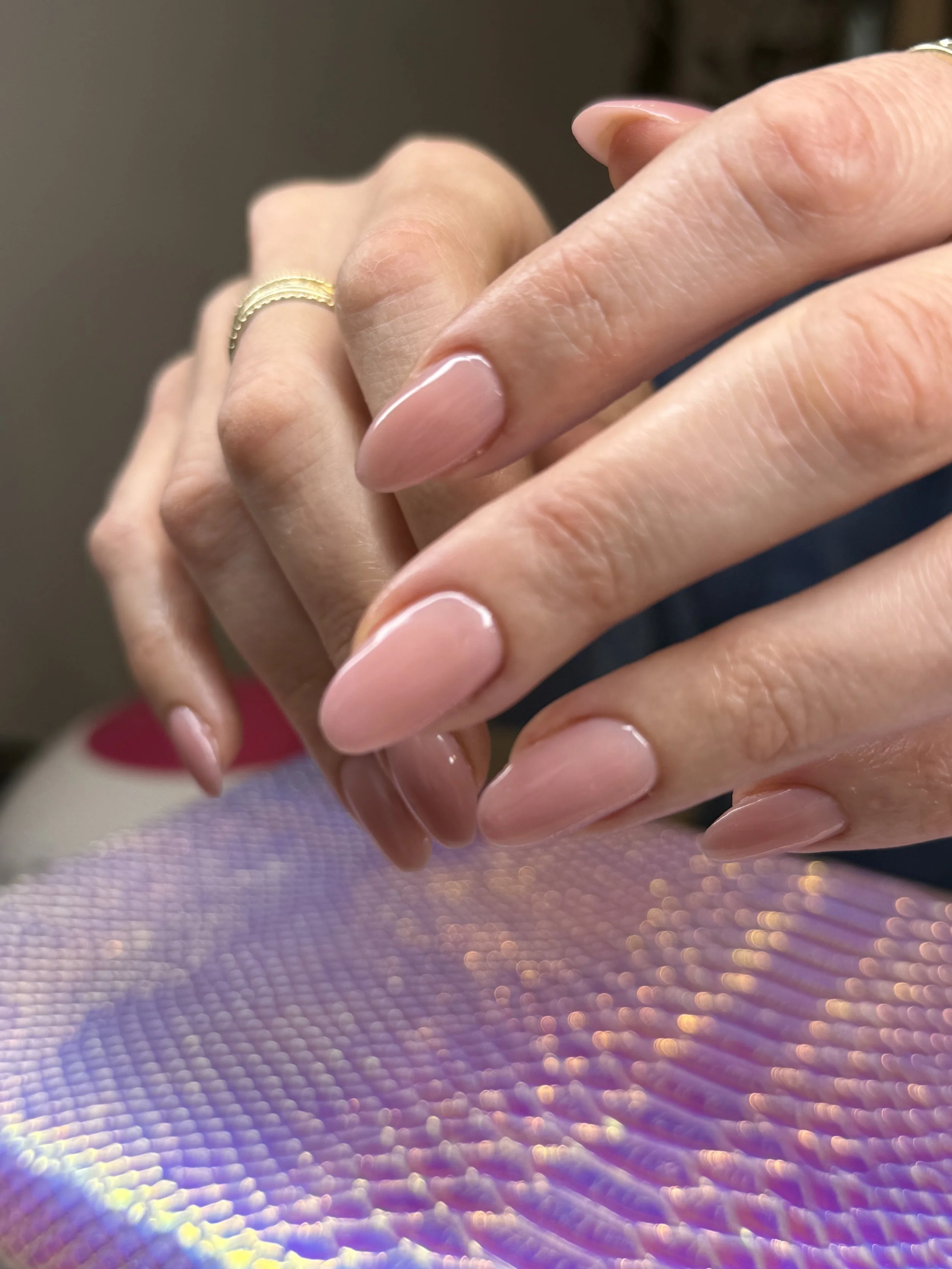 Beautiful hard gel manicure in Denver