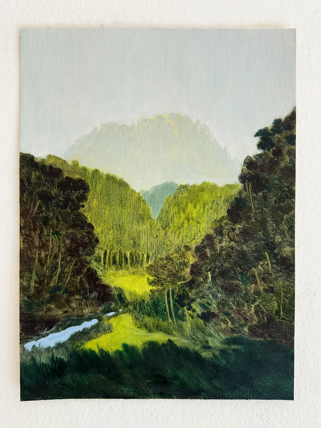 The Passage, oil on paper, 21.5 x 29 cm, 2025