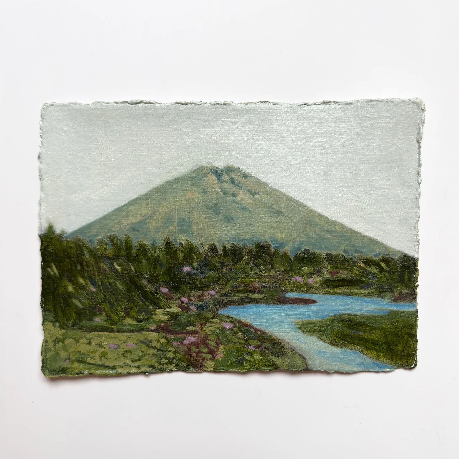 Resilience, oil on Khadi paper, 15,5 x 21,5 cm, 2025