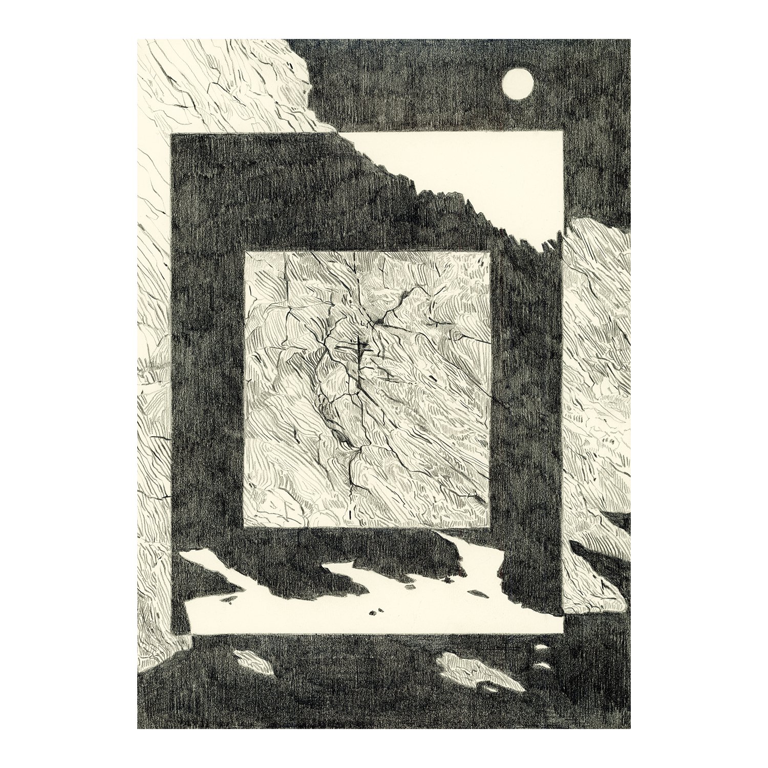 Introspection, graphite on paper, 20.5 x 29 cm, 2024