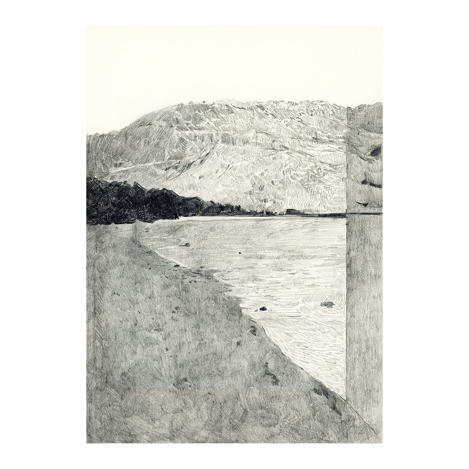 Retrospect, graphite on paper, 20.5 x 29 cm, 2024, Sold