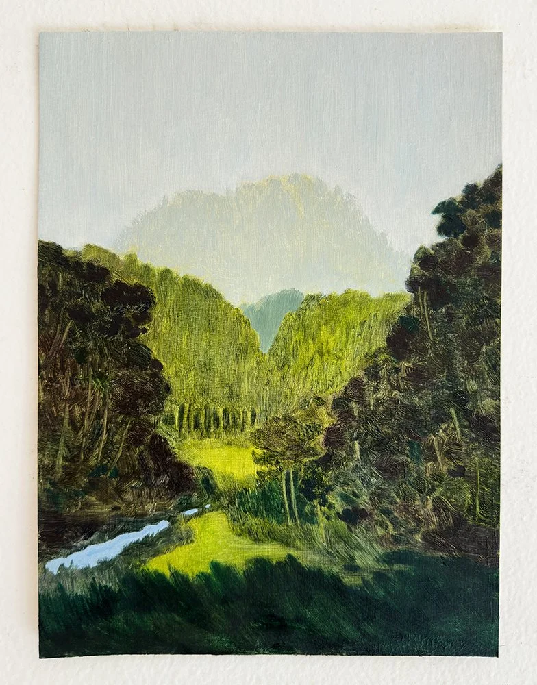 'The Passage', oil on paper, 21,5 x 29 cm, 2025