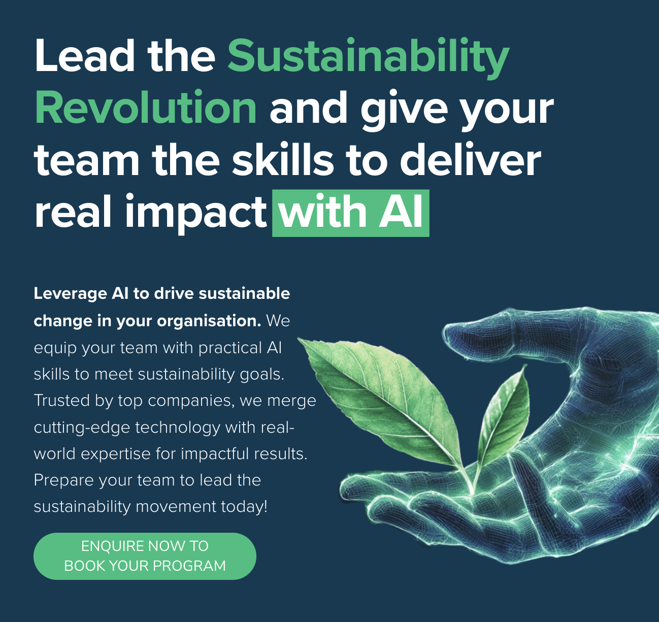 Lunch & Learn: Leverage AI to Drive Sustainable Change in Your Organisation