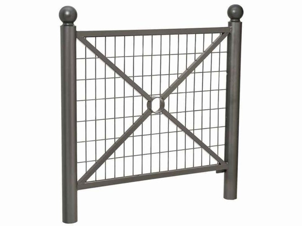 Transenna modello Provence decoro sferico Antracite Con rete 1072 mm