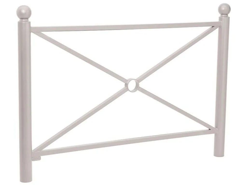 Transenna modello Provence decoro sferico Grigio RAL 7044 Semplice 1572 mm