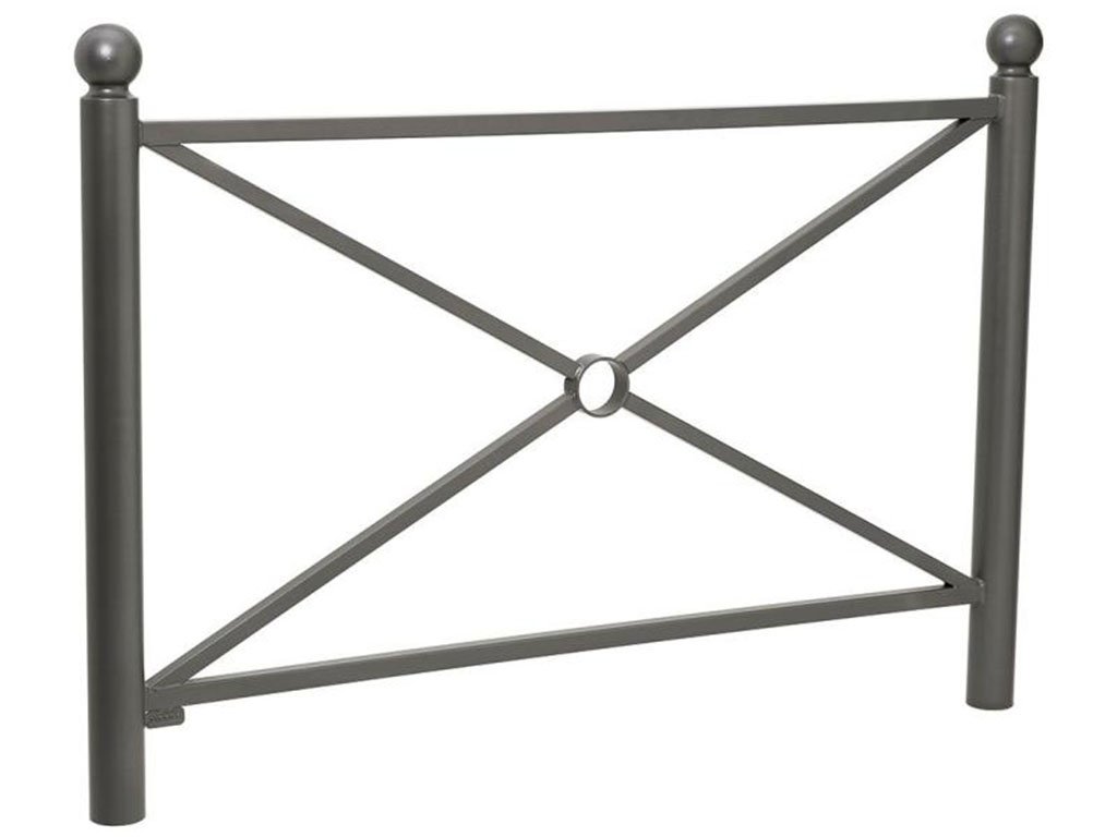 Transenna modello Provence decoro sferico Antracite Semplice 1572 mm
