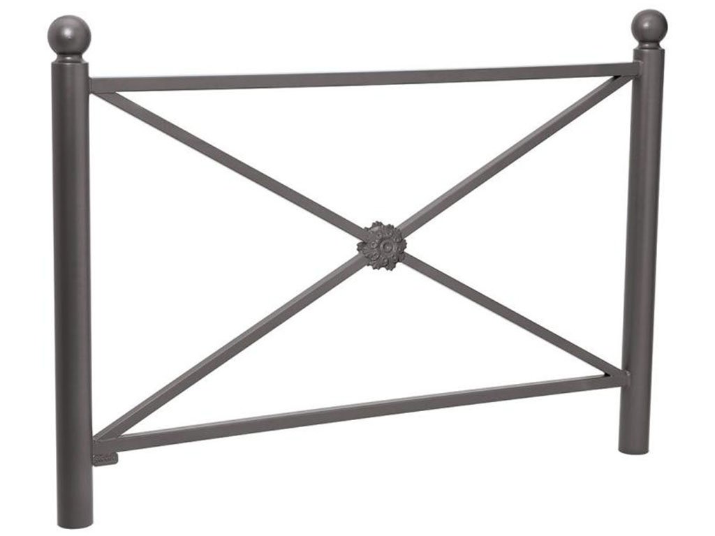 Transenna modello Provence decoro sferico Antracite Con rosetta 1572 mm