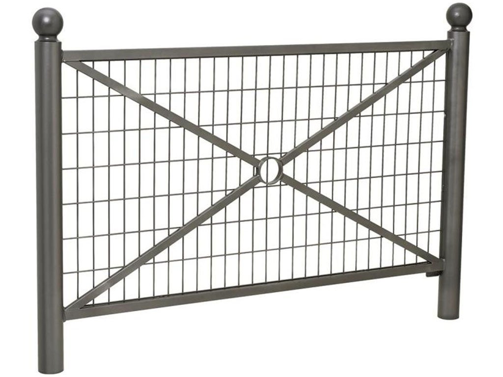 Transenna modello Provence decoro sferico Antracite Con rete 1572 mm