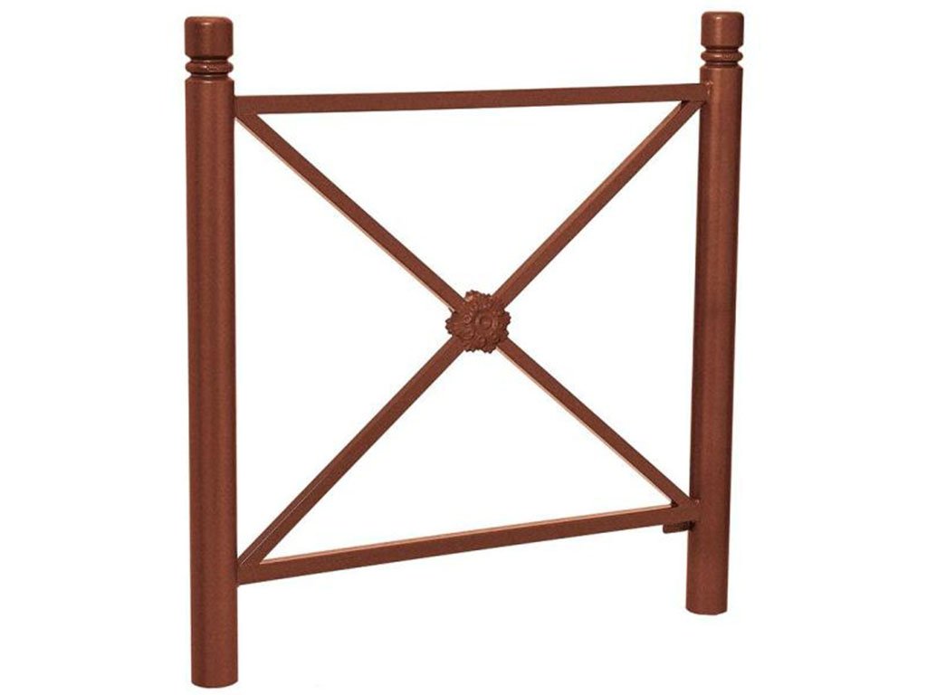 Transenna modello Provence decoro cilindrico Effetto corten Con rosetta 1072 mm