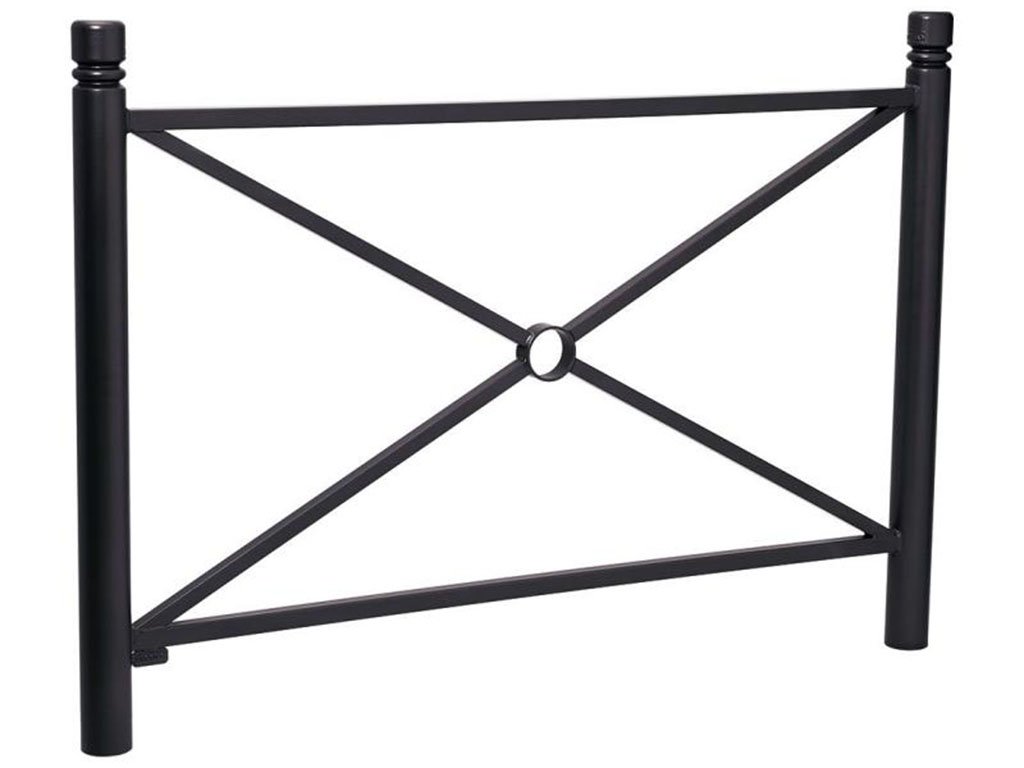 Transenna modello Provence decoro cilindrico Nero RAL 9005 Semplice 1572 mm
