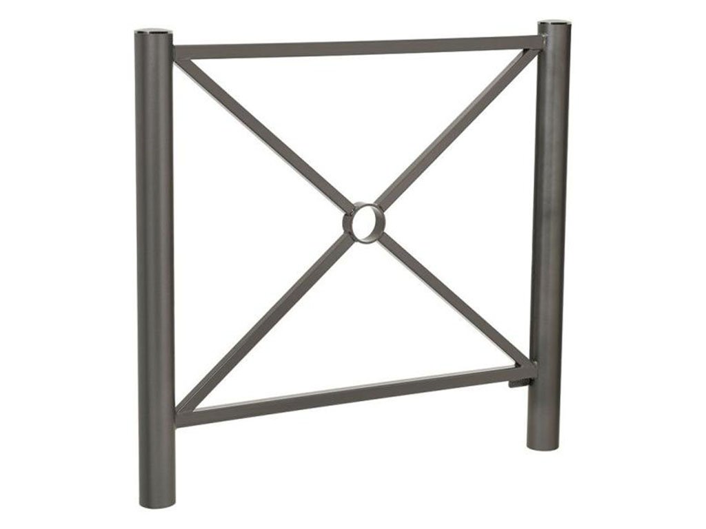 Transenna modello Provence decoro piatto Antracite Semplice 1072 mm