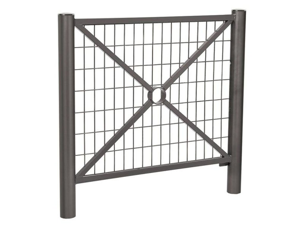 Transenna modello Provence decoro piatto Antracite Con rete 1072 mm