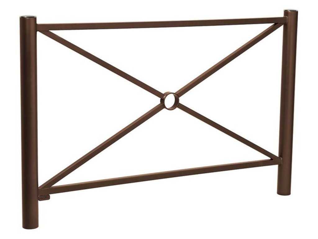 Transenna modello Provence decoro piatto Marrone RAL 8017 Semplice 1572 mm