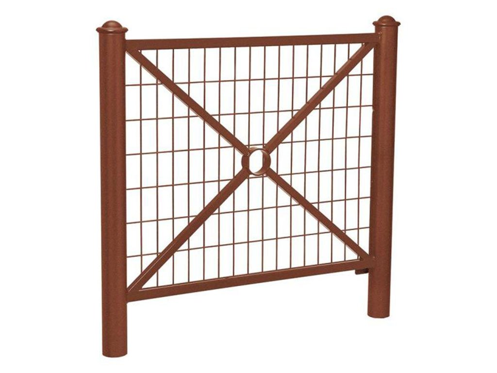 Transenna modello Provence decoro semisferico Effetto corten Con rete 1072 mm