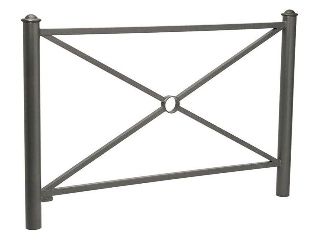 Transenna modello Provence decoro semisferico Antracite Semplice 1572 mm