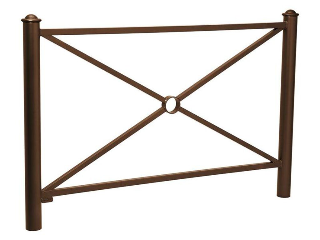 Transenna modello Provence decoro semisferico Marrone RAL 8017 Semplice 1572 mm