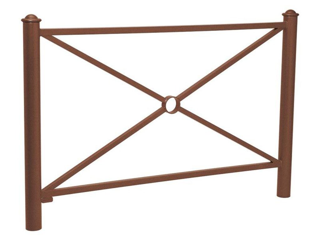 Transenna modello Provence decoro semisferico Effetto corten Semplice 1572 mm