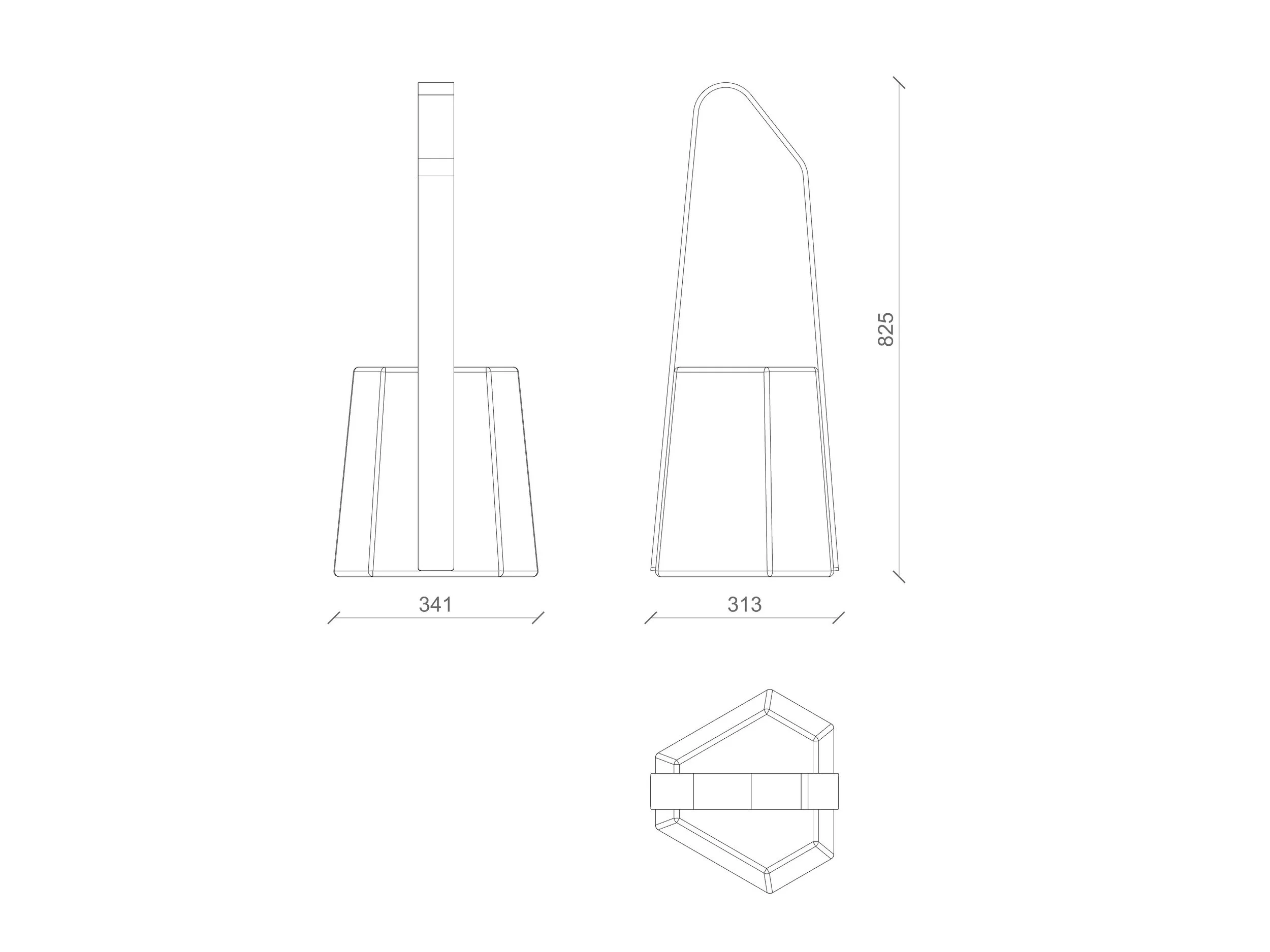 Portabici modello Dida dimensioni