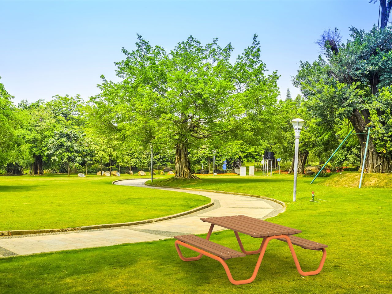 Tavolo da picnic modello Graz in parco pubblico