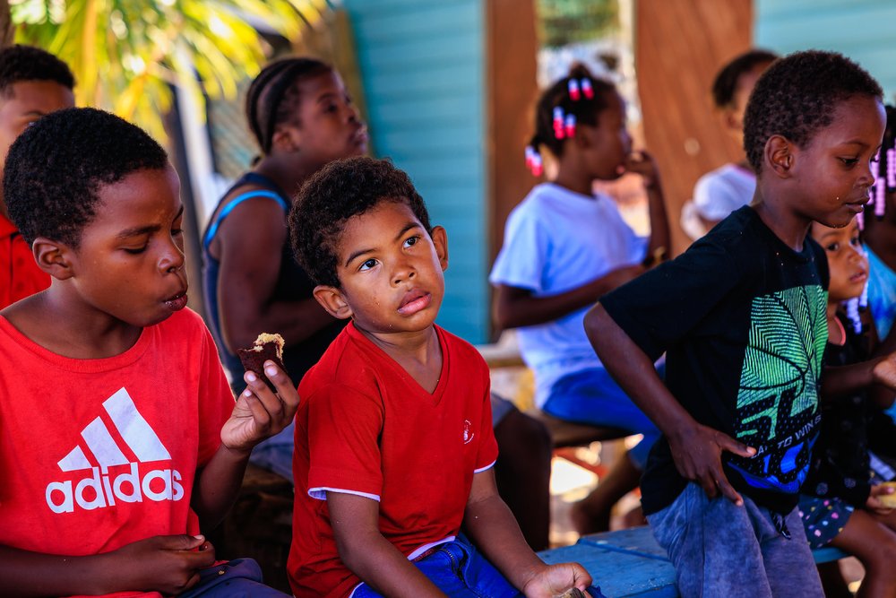 School Children, Cayos Cochinos, Honduras - © David H. Enzel, 2023