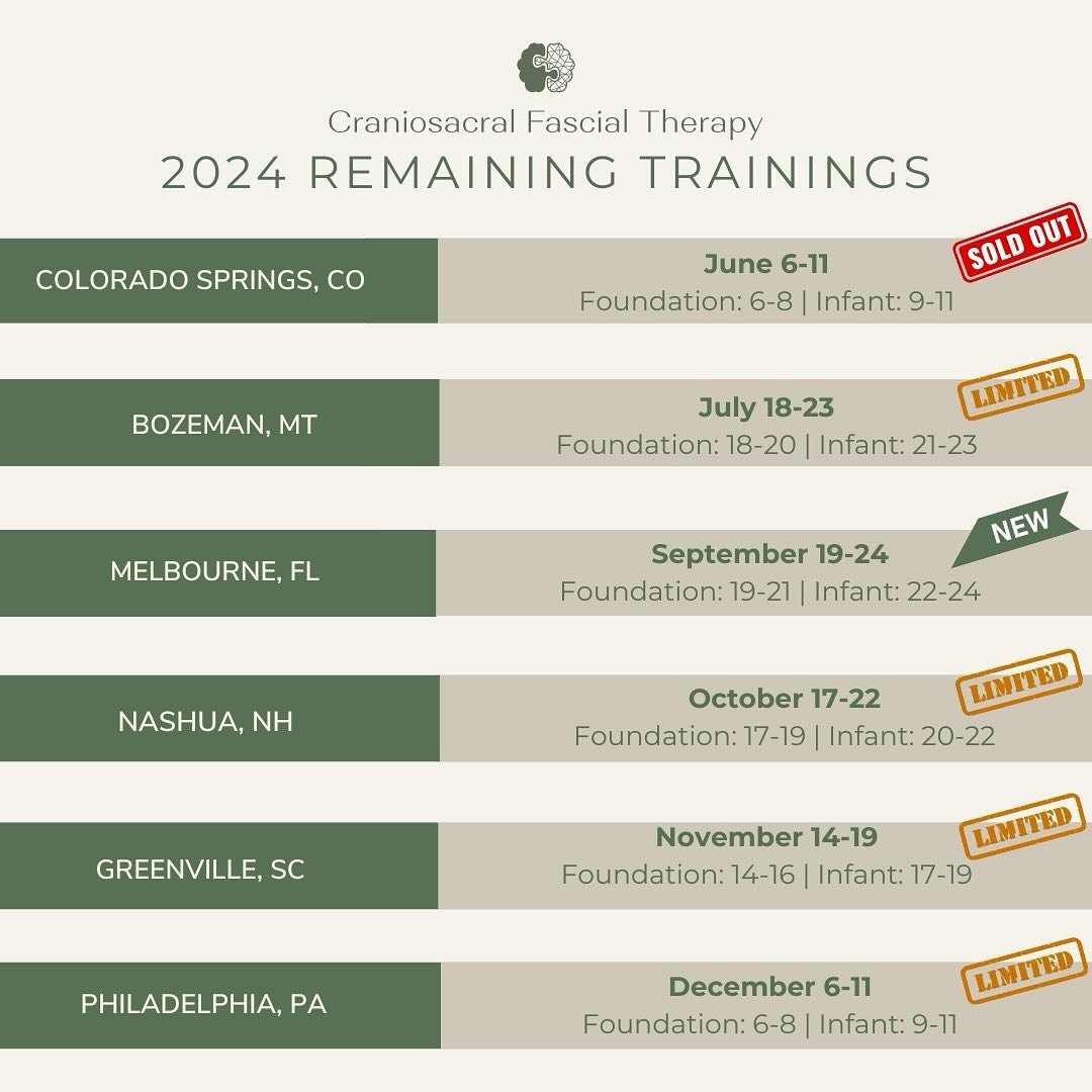 Secure your seat for one of our remaining trainings in 2024! Link to register is in our bio!