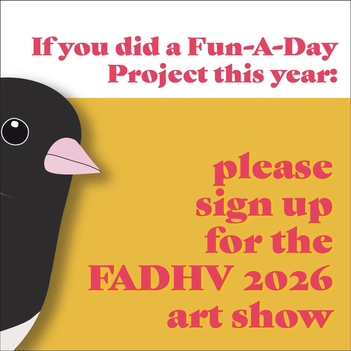 We have had far fewer people sign up for the show than the project itself! If you didn&rsquo;t do it or don&rsquo;t want to be in the show that&rsquo;s totally fine but if you do want to exhibit, please sign up ASAP so we can make a little exhibition