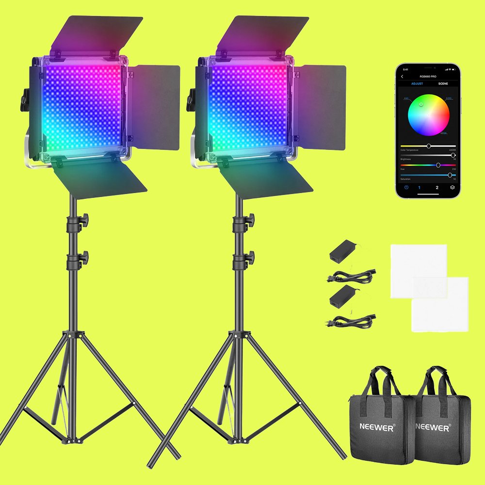 2x Neweer RGB Panel (60W)